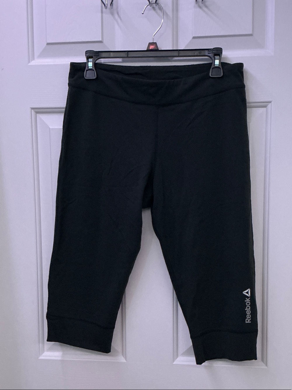 Reebok Girls Black Capri Athletic Leggings
